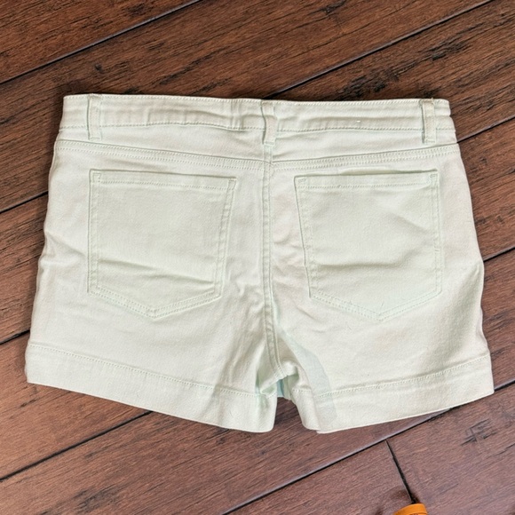 JoeFresh Mint Green Denim Shorts size 10 - Picture 2 of 5
